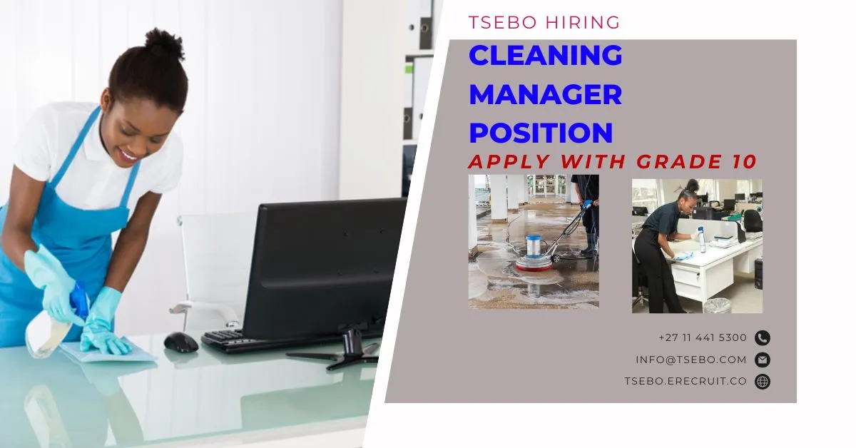 Check Vacant Seats for Cleaning Jobs | Apply With Grade 10