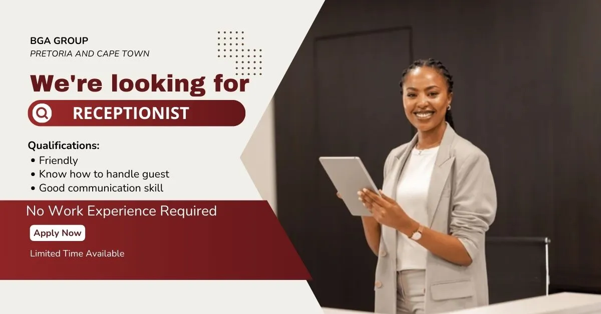 Vacancy Available for Receptionist Jobs in Different Cities for No Job Experience Seekers